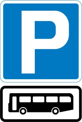 Parking place for buses