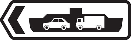 Direction to a vehicle ferry