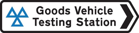 Direction to Vehicle and Operator Services Agency testing station for goods vehicles